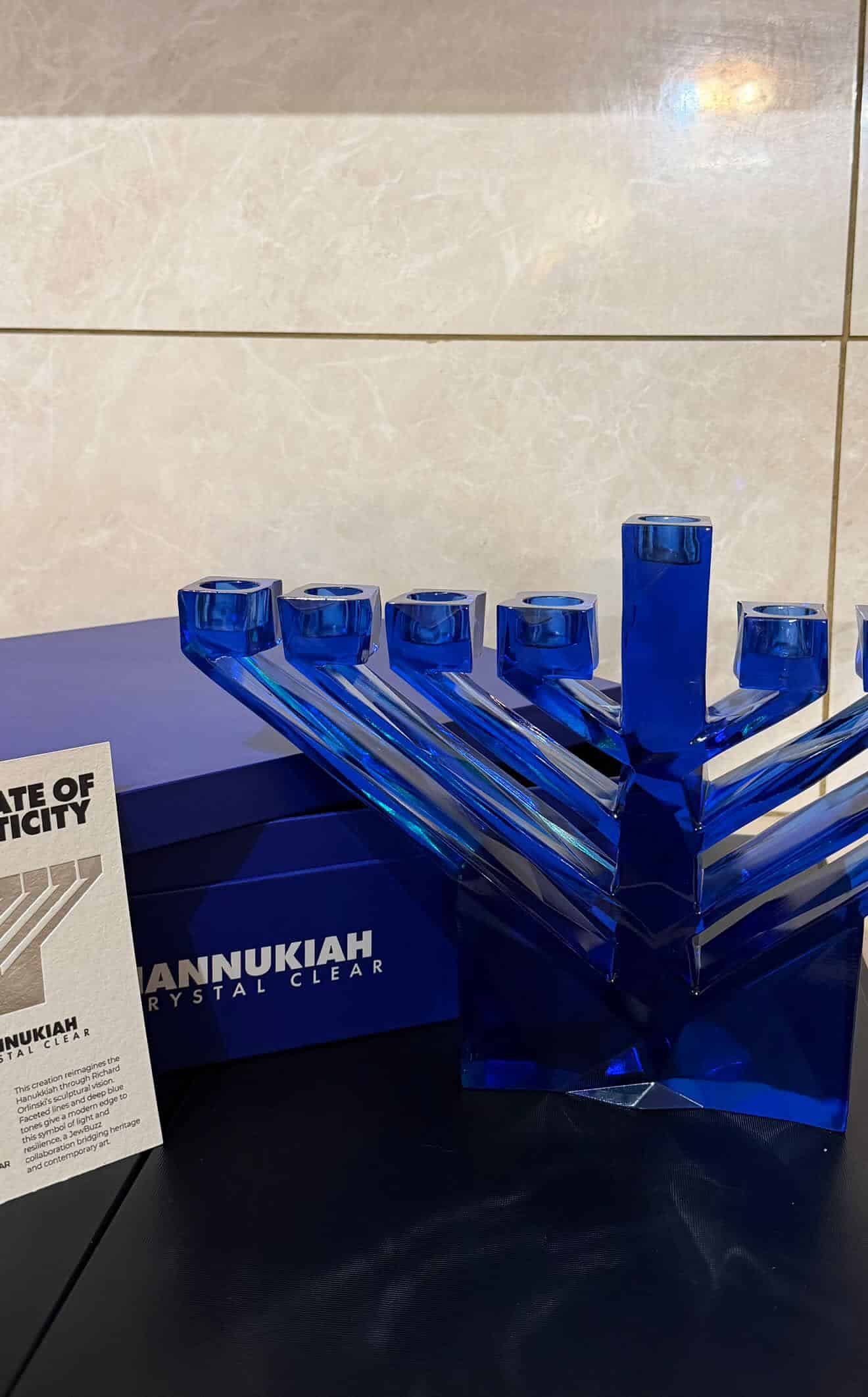 The Richard Orlinski hanukkiah for jewbuzz